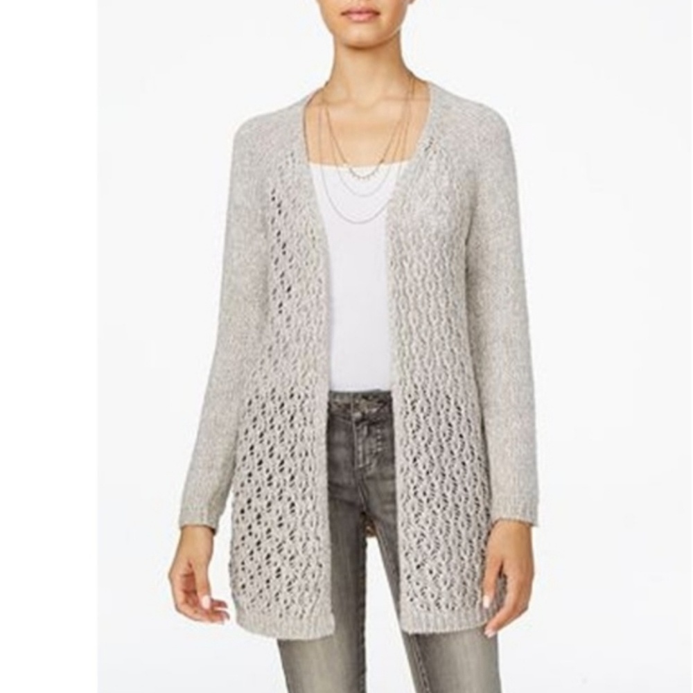 American Rag lagonlook lace up cardigan